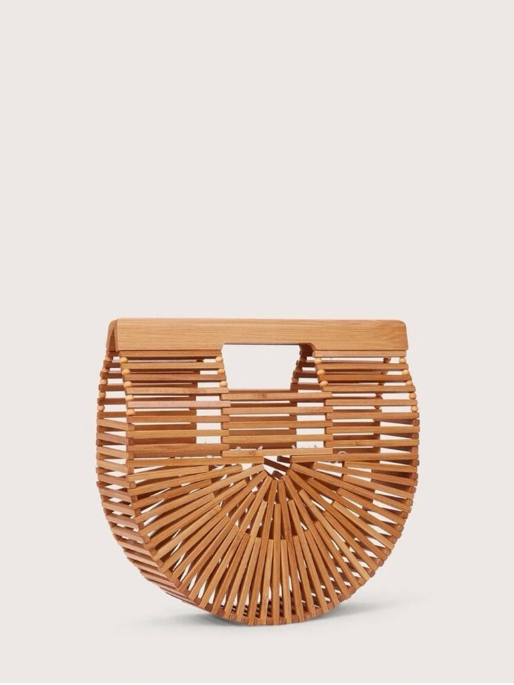 Cult Gaia bamboo Ark Small Bag with Pink Branded Box - Picture 12 of 12